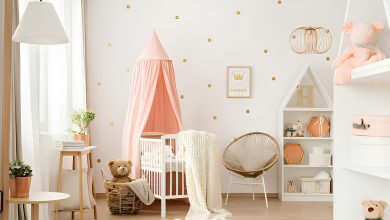 chambre bébé beige