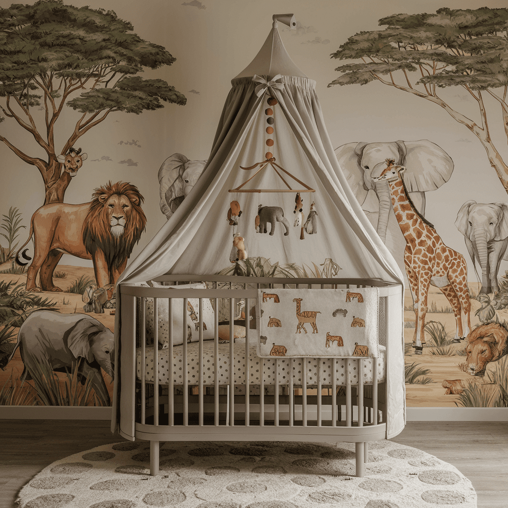 chambre de bébé savane