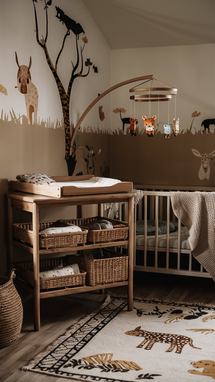 chambre bébé savane