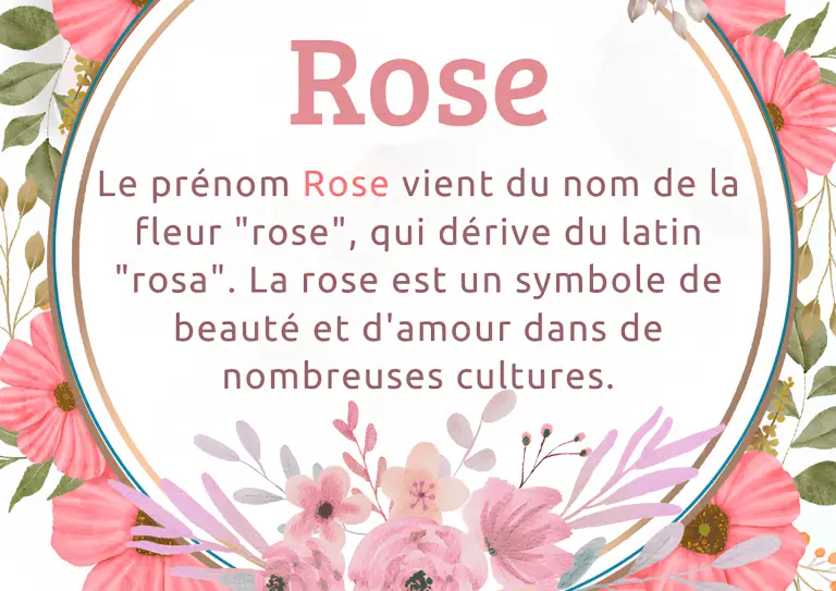 prénom rose