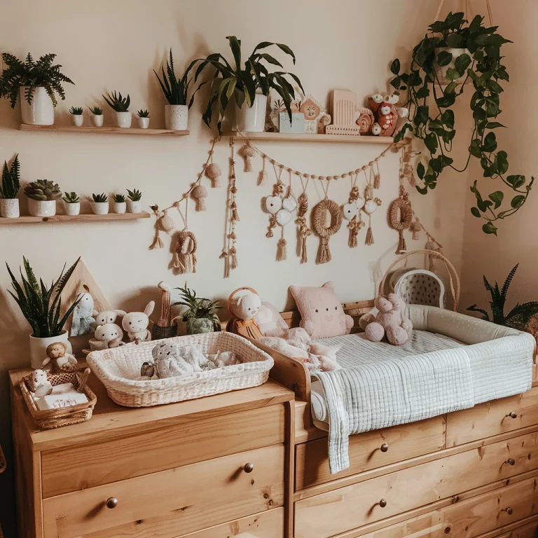 chambre bébé boho